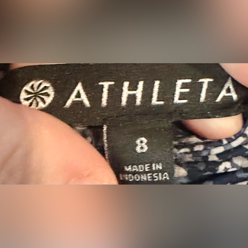 Athleta Printed Midtown Skort Blue Gray Speckled Print Size 8 - Picture 8 of 10
